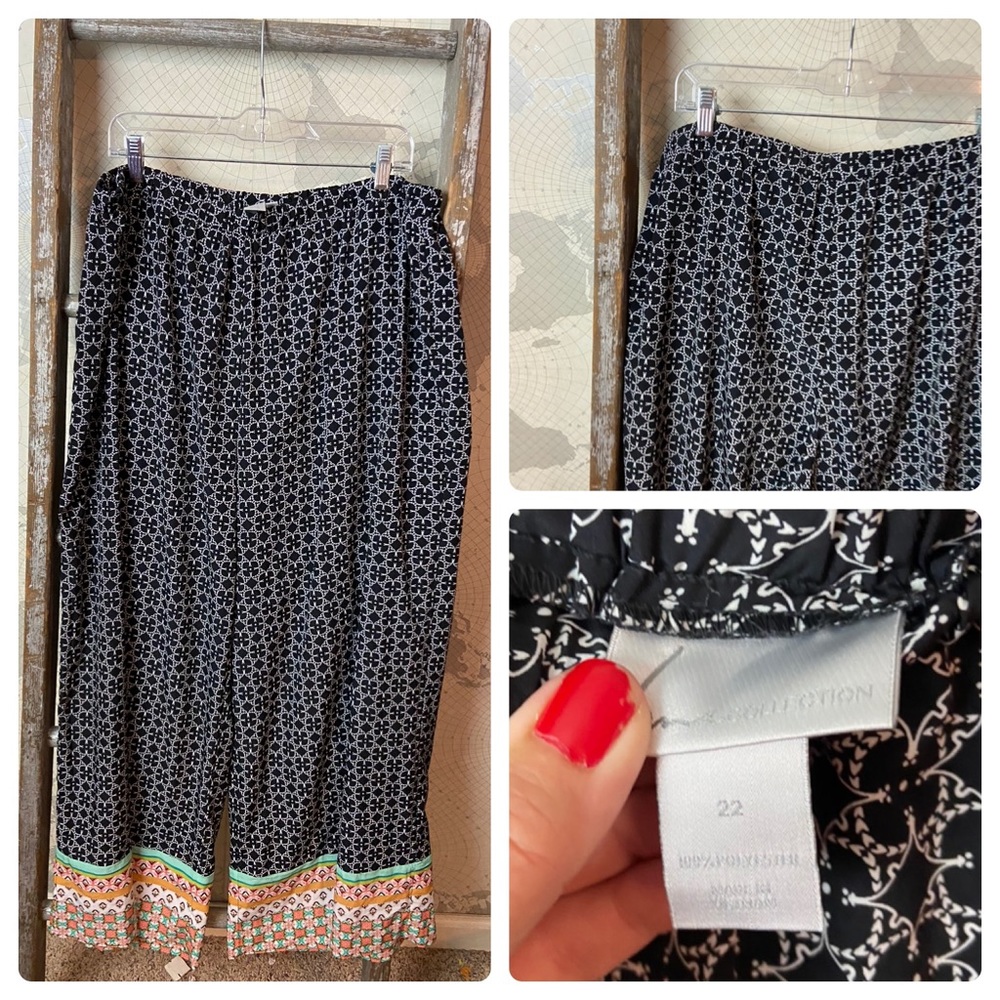 Last chance Lane Bryant Wide leg patterned pant 22